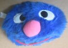 1997 Sesame Street GROVER Furry Faces Plush Face Head ONLY - NO book ~5"