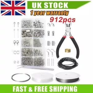 Jewellery Necklace Making Findings DIY Kit Wire Pliers Set Starter Tools Repair~ - Picture 1 of 12