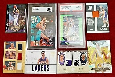 U Deck X-FRACTOR Topps Chrome Refractor Donruss Elite Certified PSA10 Steve Nash - Image 1 of 2