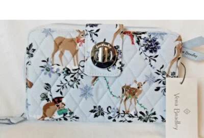 Vera Bradley MERRY MISCHIEF SNOW DAY RFID Turnlock Wallet NWT - Image 1 of 4