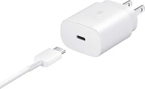 Original Samsung 25W Super Fast Charger w/cable EP-TA800 ECB-DG977 S22+ Note 21 - Picture 1 of 11