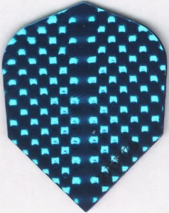 Bright Blue Dimplex Dart Flights: 3 per set - Picture 1 of 4