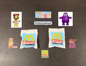 McDonalds Adult Happy Meal SEALED Cactus Buddy and Grimace Toy Cactus Plant CPFM - Picture 1 of 6
