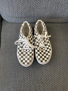 Vans weiß & schwarz Schachbrettmuster Schuhe 8,5 Damen - Bild 1 von 8