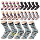 5 Pairs Womens Multicolor Fashion Warm Knit Wool Cotton Thick Winter Short Socks
