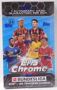 2021-22 Topps Chrome Bundesliga Soccer Hobby Box - New / Sealed - Picture 1 of 4