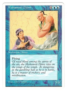 ►Magic-Style◄ MTG - Mahamoti Djinn - Alternate 4th Fourth Edition - Good/EX - Picture 1 of 2