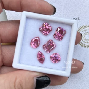Pink Moissanite Moissanite loose stones GRA MultiShape brilliant cut VVS jewelry - Picture 1 of 25