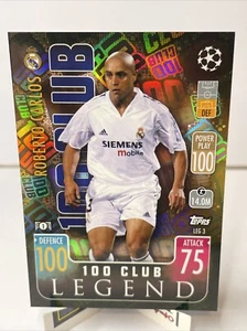 2021-22 Topps Match Attax UCL Extra 100 Club Legend Roberto Carlos #LEG3 Brazil - Picture 1 of 5