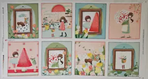 Kori Kumi Fabric Panel Gorjuss Girl by Santoro London 23 X 44 Inches Cotton - Picture 1 of 2