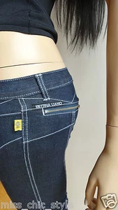 Ultra sexy BETTINA LIANO DESIGNER denim capri jean size XS-S $220 - Picture 1 of 9