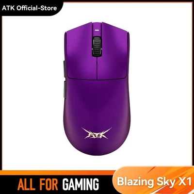 ATK Blazing Sky X1 Wireless Gaming Mouse – PAW3395 8KHz Ice Coating 54g 500mAh - Image 1 of 4