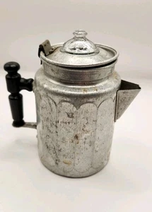 Vintage Kaffeekanne Kaffeemaschine Kinder Spielzeug Mini Rustikal - Bild 1 von 6