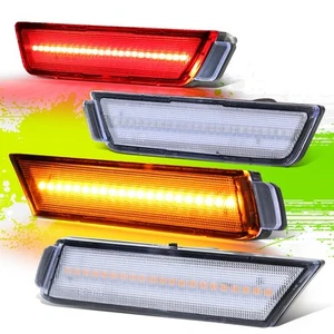 FOR 10-15 CHEVY CAMARO 4PC FRONT REAR BUMPER LED SIDE MARKER LIGHT 11 12 13 14 - Picture 1 of 9