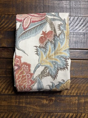 Cortina forrada de algodón estampada Pottery Barn Cynthia Palampore 50" x 108" OB leer Foto 1 de 4