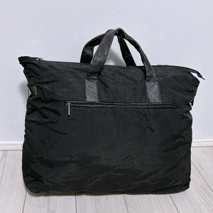 LOEWE Nylon Boston Bag Large Travel Leather Handles Used - Picture 1 of 10