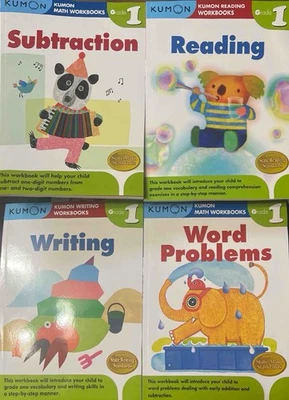 Subtraction/Writing/Reading/Word Problems WorkbooksSet Of 4Grade 1 - Image 1 of 2