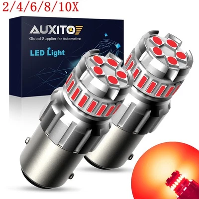 1156 P21W 7506 BA15S LED luz sem erro luzes de estacionamento vermelhas duráveis 2/10x - Imagem 1 de 4