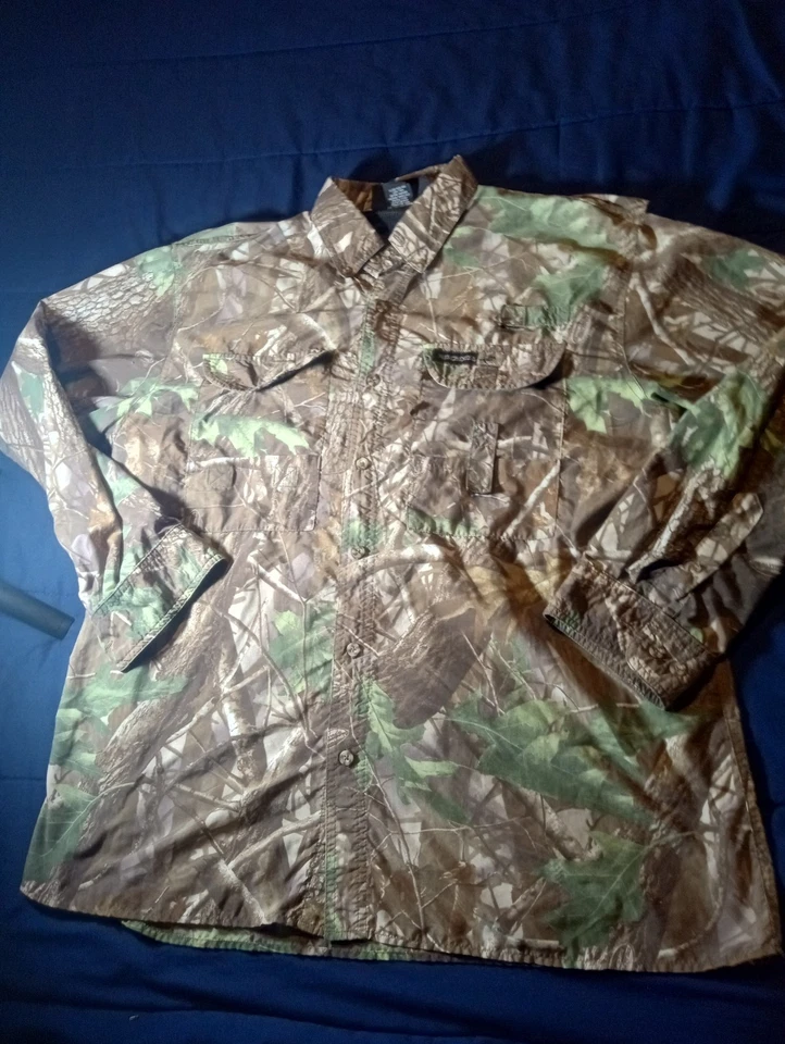 Camisa Winchester Supreme Hombre XL Manga Larga Realtree Madera Dura Camuflaje Caza Foto 1 de 4