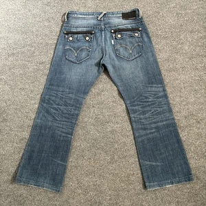 Vintage Levi’s Silvertab Jeans Herren 34x28 Blau Slim Boot Pattentaschen Y2K - Bild 1 von 15