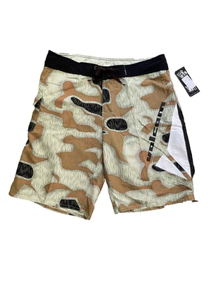 Volcom Boardshort Foster Shorts Mens 38 Camo Zip Off Surf Swim Modtech NWT - Image 1 of 4