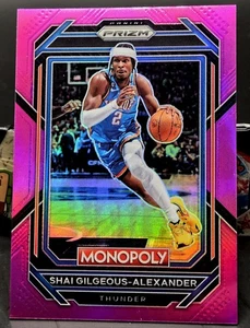 💥2022-23 Panini Prizm Monopoly Shai Gilgeous-Alexander #62 SP Pink Prizm /149💥 - Picture 1 of 3