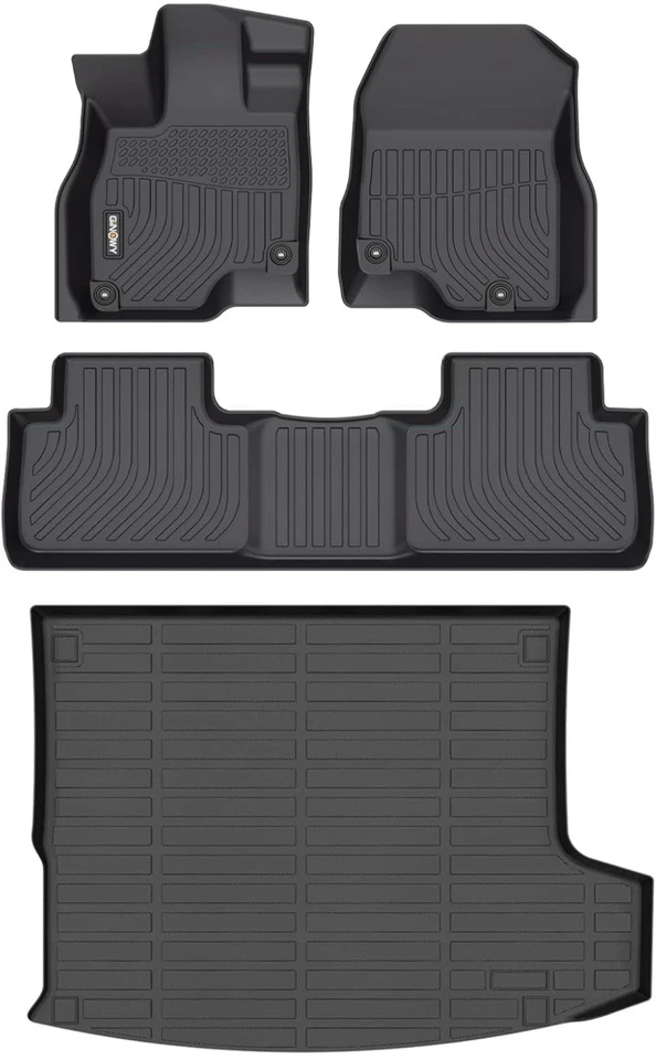 GINOWY- Tapetes de assoalho e forro de carga para Acura RDX 2019-2024 2025, TPE All Weather P - Imagem 1 de 4