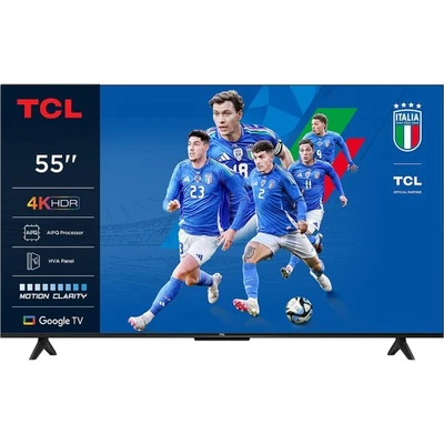 TV LED Google TV 4K UHD TCL 55P69K - Immagine 1 di 4