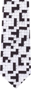 CROSSWORD NEW NOVELTY TIE  - Picture 1 of 1