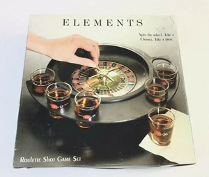 Elements Roulette Shot Game Set, With 6 Glasses ~~~Free Shipping!!!! - Picture 1 of 3