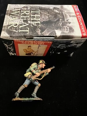 King & Country FW055 - WW1 German 1916 standing with Rifle - Photo 1/4