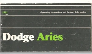 Dodge Aries 1981 instrucciones de funcionamiento e información del producto manual - Imagen 1 de 2