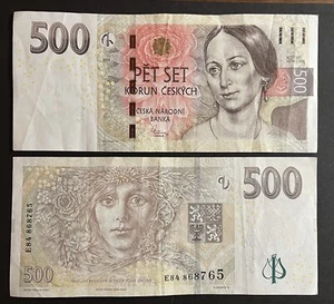 CZECH REPUBLIC (Czechia) 2009 : 500 Korun, Bozena Nemcova- Serial #at random - Picture 1 of 1