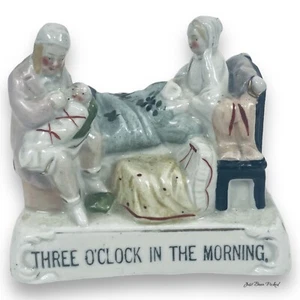 Antique Staffordshire Fairing Figure - Three O'Clock In The Morning - Picture 1 of 5