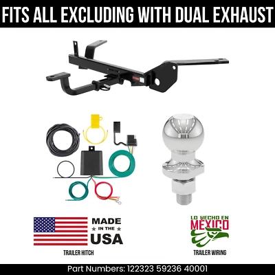 Enganche de remolque Lincoln Continental 88-94 cable de 4 pines bola de 178" todo excelente extensión doble Foto 1 de 4