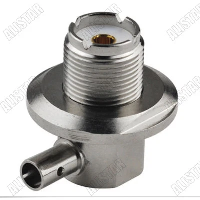 UHF Female SO239 Right Angle Solder Connector 90° LMR195 RG58 RG400 RG142 Cable - Image 1 of 3