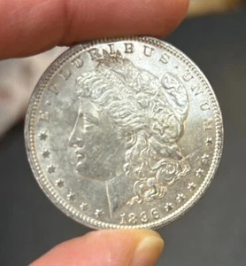 1896-P Morgan Silver Dollar BRILLIANT UNCIRCULATED 90% Silver Morgan Dollar - Picture 1 of 8