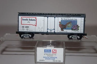 N Scale MTL 21371 South Dakota State Car 40' Plug Door Boxcar 1889 C1338 - Image 1 of 4