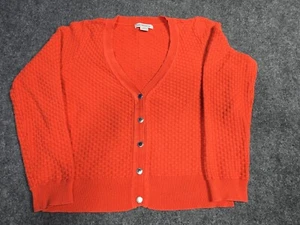Liz Claiborne Co. Damen großer Pullover Knopfleiste hellorange - Bild 1 von 8
