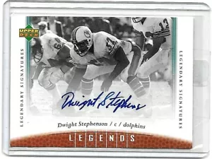 DWIGHT STEPHENSEN 2006 UD LEGENDS LEGGENDARIE FIRME AUTOGRAFO CERTIFICATO - Foto 1 di 1