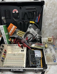 PAD 234 Lot Assembled Analog Digital Trainer & Component Kit with Carry Case - Picture 1 of 19