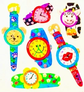 RELOJES DIVERTIDOS RELOJ Pegatinas Sandylion Brillantes **VINTAGE** - Imagen 1 de 1