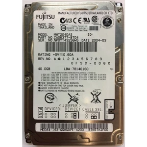 MHT2040AS - Fujitsu 40GB 5400 RPM IDE 2.5" HDD - Picture 1 of 1
