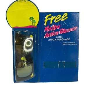 Malibu Sunglasses Novelty Promotional Vintage 1991 New Old Stock - Picture 1 of 9