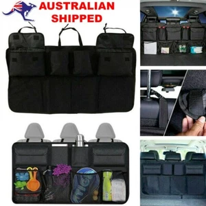 Large Organiser Hanging Pouch Bag Car Seat Back SUV Hatchback Trunk Boot Storage - Picture 1 of 9
