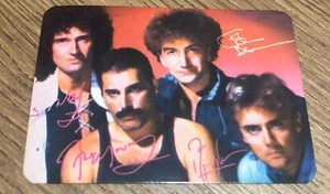 Queen Pocket Calendar 1985 Portugal Rare picture with print signatures - Picture 1 of 2