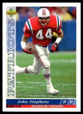 1993 Upper Deck #124 John Stephens - Green Bay Packers - Image 1 of 2