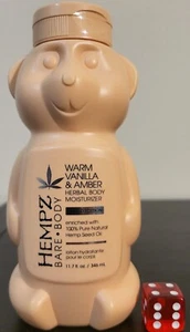 Hempz Bare Body Warm Vanilla & Amber Herbal Body Moisturizer 11.7 fl oz (Sealed) - Picture 1 of 2