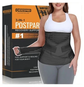 3 in 1 Postpartum Belly Support Recovery Wrap - Postpartum Belly Band SZ LARGE - Picture 1 of 6