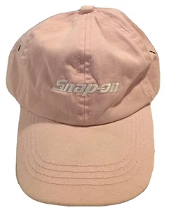 NEW! SNAP-ON TOOLS COLLECTORS BASEBALL CAP HAT ONE SIZE PINK/WHITE ADJUSTABLE - Picture 1 of 3